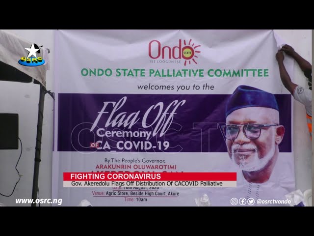 COVID-19: Ondo Govt begins another round of palliatives distribution