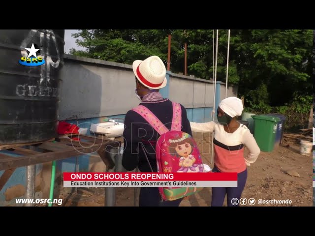 Resumption: Ondo schools comply with COVID-19 guildlines