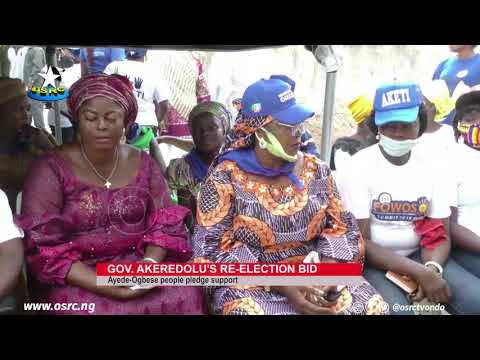 Ondo 2020: Ayede-ogbese community reassures Governor Akeredolu of support