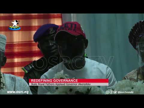 REDEFINING GOVERNANCE:Ikale Royal fathers applaud Governor Akeredolu.