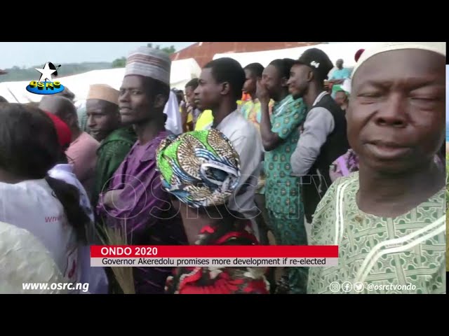 Campaign Rally: Akeredolu promises cottage industries in all council areas