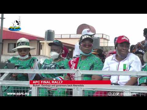 Ondo 2020: Buhari, Osinbajo, APC Governors rally support for Akeredolu at final rally