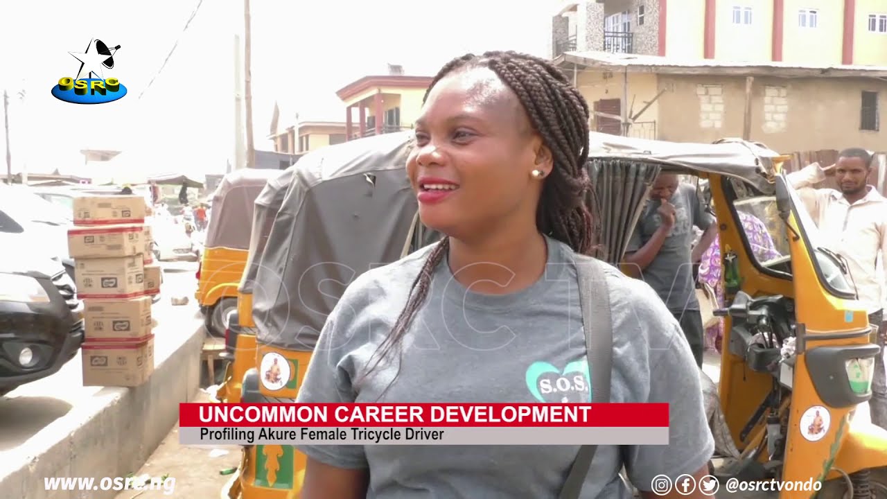 Uncommon Career Development: Female tricyclist holds her head in a business dominated by Men