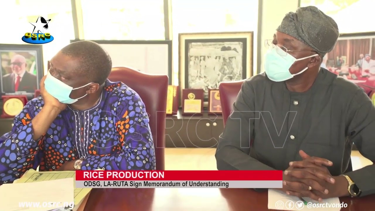 Ondo State Govt, La-ruta Sign Memorandum of Agreement on Rice Production