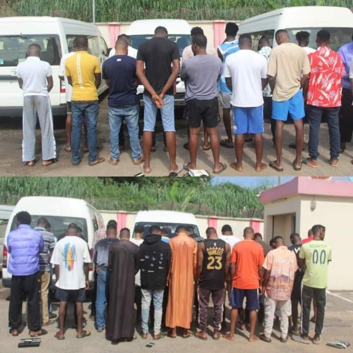 Cyber fraud:EFCC Arrests 41 Suspected ‘Yahoo Boys’ In Akure.