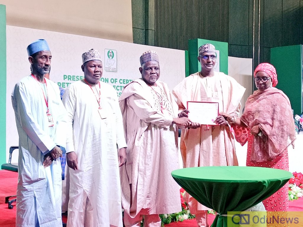 INEC presents certificates of return to senators-elect