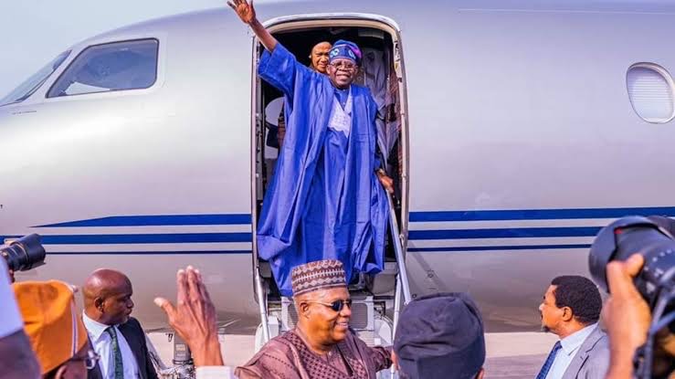 President-elect, Tinubu, returns to Nigeria