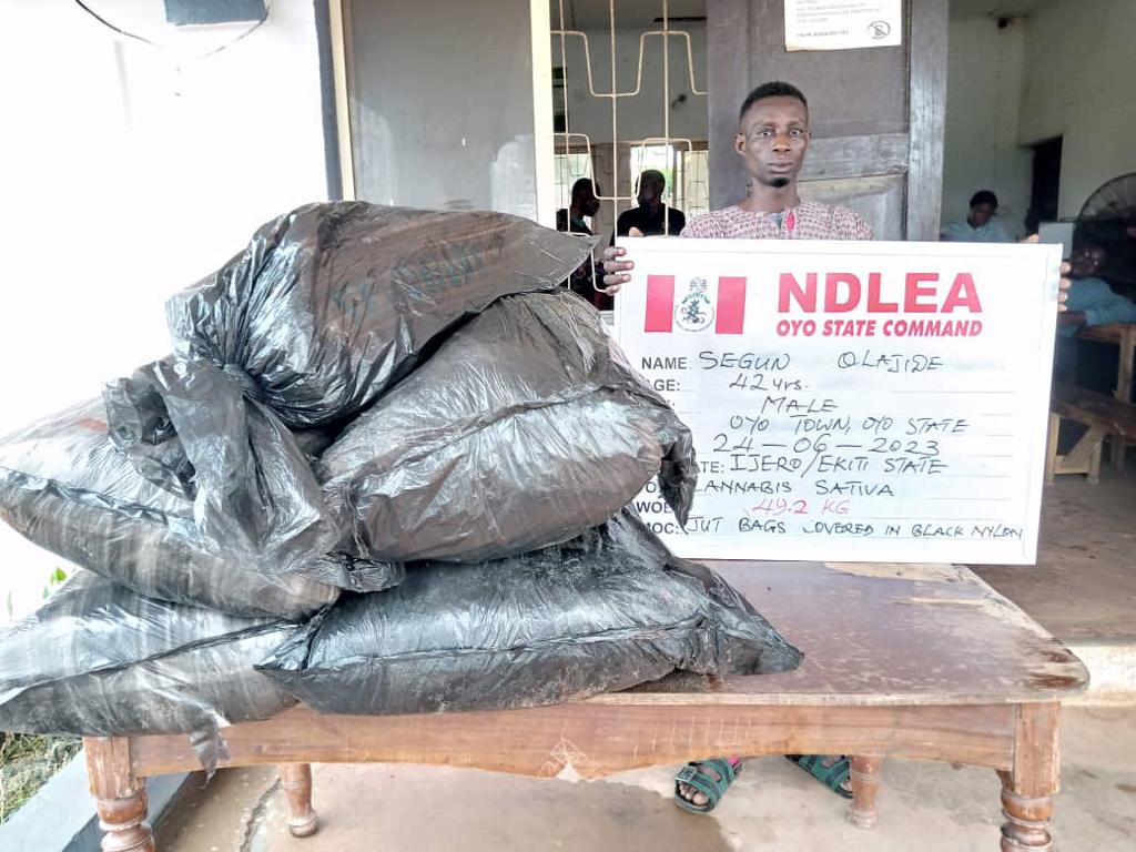 NDLEA impounds contraband substances in Lagos, Edo, Niger, arrests suspects