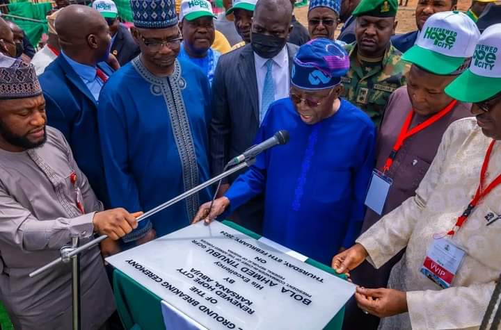 PRESIDENT TINUBU LAUNCHES CONSTRUCTION OF 3,112 HOUSING-UNIT RENEWED HOPE CITY IN ABUJA, SAYS EVERY NIGERIAN DESERVES DECENT AND AFFORDABLE HOUSING