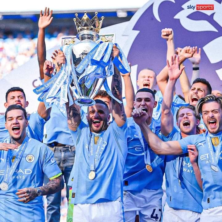 Man City Win record fourth English title in a row as Foden scores twice