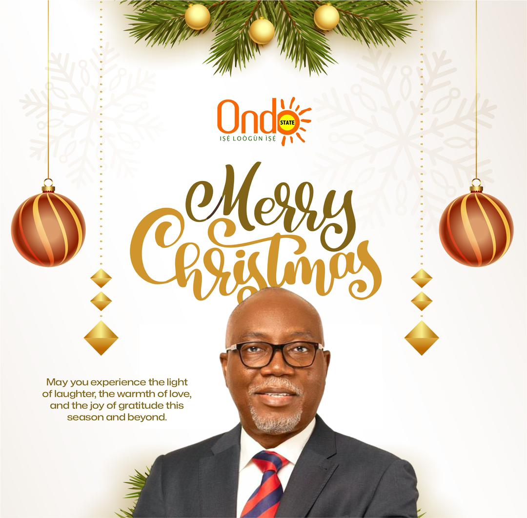 Christmas: Gov. Aiyedatiwa urges love, unity, modesty as he congratulates Ondo residents