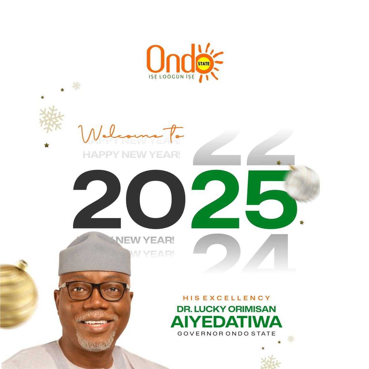 2025: Gov Aiyedatiwa felicitates residents, pledges more infrastructural development